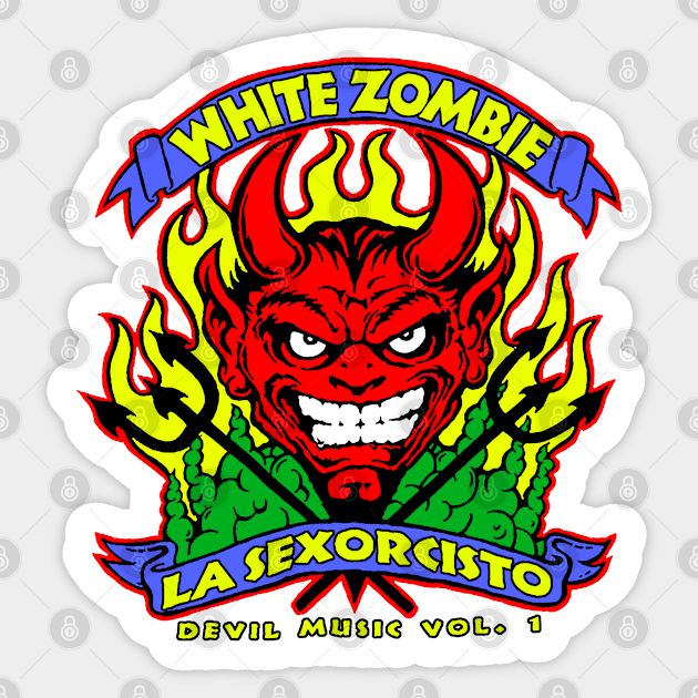 White Zombie - La Sexorcisto, devil music vol.1 (Colour) Sticker by CosmicAngerDesign